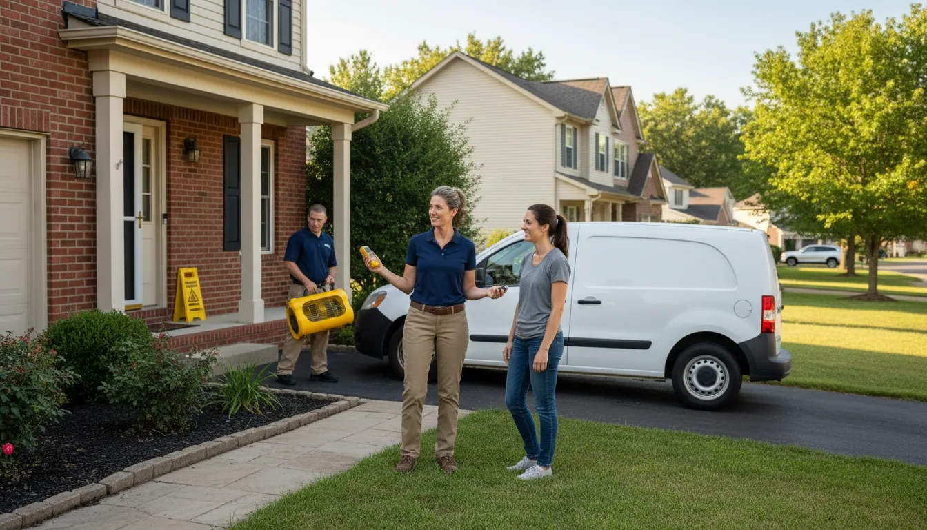 Residential water damage restoration in Derwood, MD